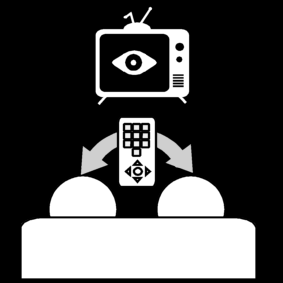 watching tv: share the remote